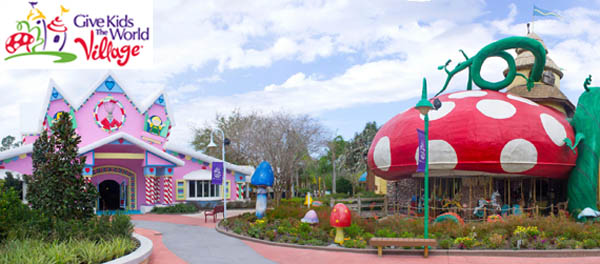 Give Kids the World Village park with carousel ride in front