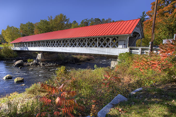 The Ashuelot Covered Bridge in New Hampshire is just one of 54 in the state.