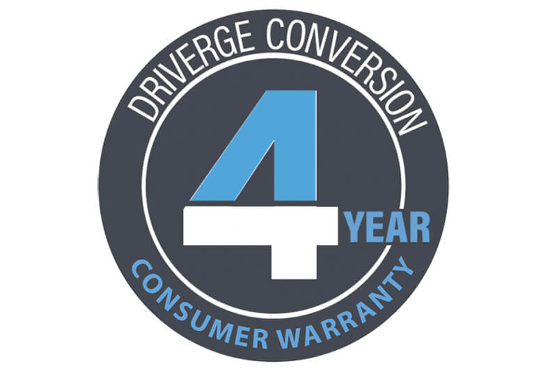 Driverge 4-year/50,000-mile Conversion Warranty