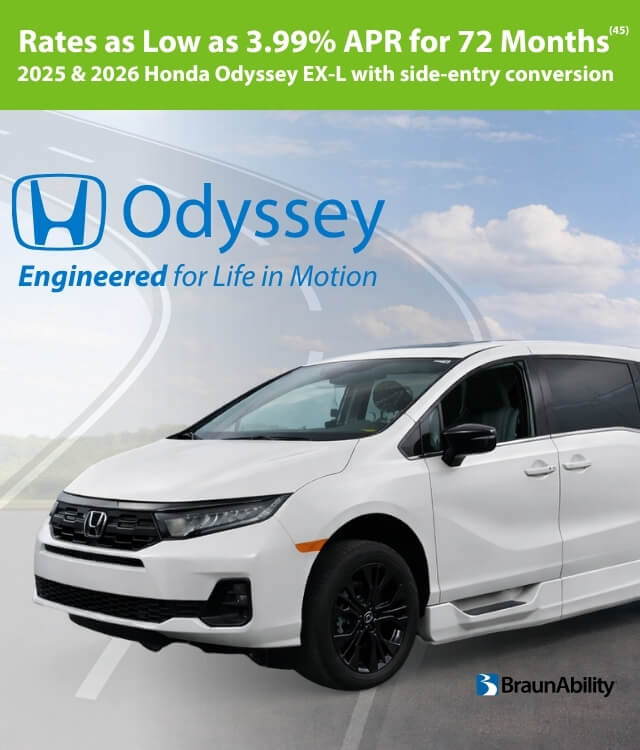 2025 and 2026  Honda Odyssey - APR promotion