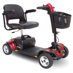 red 4 wheel Go-Go Sport electric mobility scooter