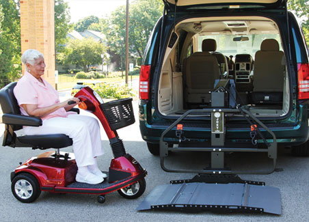 Mobility shop scooter lift